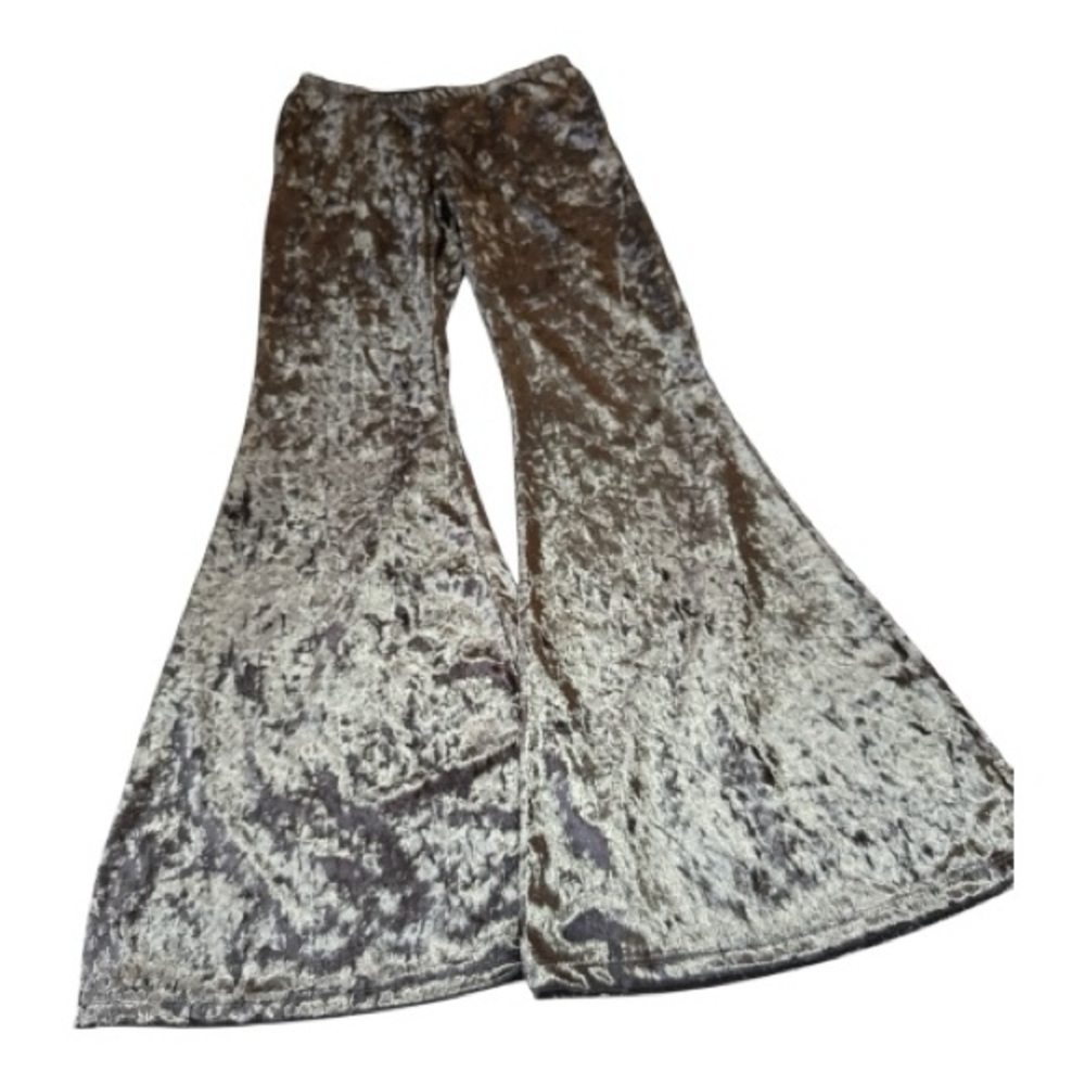 Trails black Velvet Flared bell bottoms - Picture 4 of 5